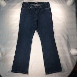 Levi’s Women’s Classic Bootcut Jeans Size 12 Dark Wash Mid Rise Stretch Denim
